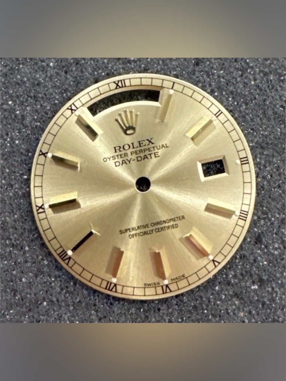 Rolex Gold-tone Sunburst Dial with Applied Markers